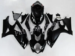Fit for 2007 2008 GSXR1000 Gloss Matte Black ABS Plastic Injection Fairing Kit - Picture 1 of 7