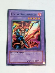 Flame Swordsman Legend of Blue Eyes Super Rare LOB-003 Asian English Yugioh - Picture 1 of 4