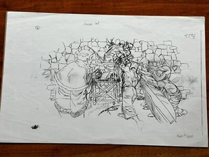 TSR PRINT KEN FRANK ART COMPLETE PALLADIN'S HANDBOOK PG 103 - SIGNED D&D AD&D - Picture 1 of 6