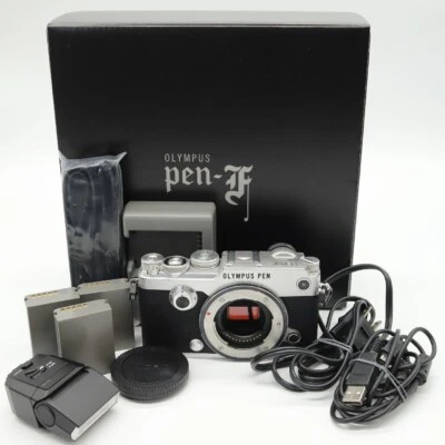 奥林巴斯无反光镜数码相机 PEN-F 机身银色日本联邦快递 - 近乎完好 - — 第 1/4 张图片