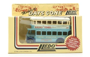 Lledo Diecast - AEC Regent Double Deck Bus - Stratford Blue - Radio Times - Picture 1 of 18