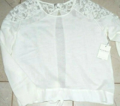 LC Lauren Conrad Runway Collection Lace Open Back Sweater Limited Ed. NWT Rare — 第 1/4 张图片