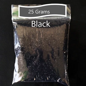 PREMIUM FINE METALLIC LASER GLITTER FOR ARTS CRAFTS NAIL ART 25g Black - Picture 1 of 1