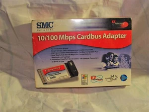 NEW SMC Networks EZ Networking Card 10/100 Mbps Cardbus Adapter SMC8036TX Sealed - Picture 1 of 4
