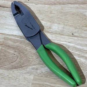 Snap On 8" High Leverage Combination Pliers Cutters Green Soft Grip HL138ACP USA - Picture 1 of 15