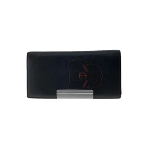 Christian Louboutin Leather Men's Bi-fold Wallet Logo Purse Black Red Accessory - Picture 1 of 6