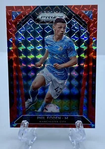 2020-21 Panini Prizm Premier League PHIL FODEN Red Mosaic /159 Manchester City - Picture 1 of 2