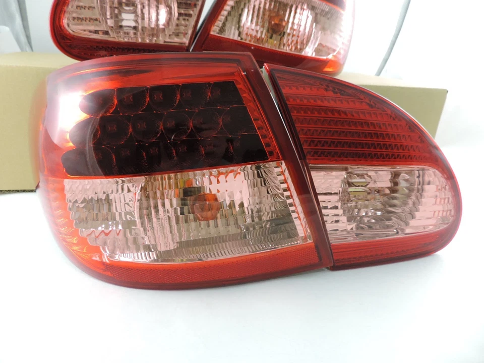 Nuevo Estilo Luces Traseras Laterales LED L ROJAS/CLARAS Para Toyota Corolla 2003~2004~05~2007 Foto 1 de 4