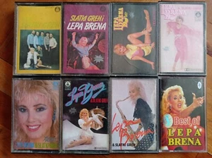 LEPA BRENA Yugoslavia Folk Collection Cassette Tape Lot - Foto 1 di 2