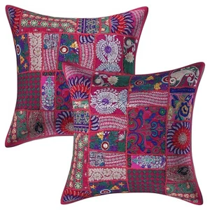 Vintage Floor Pillows Cases Car Sofa Boho Art Room Decorative Cushion Cover - Picture 1 of 6