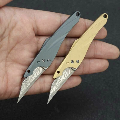 EDC Llavero Cuchillo Bolsillo Plegable Cuchillo Cortador de Papel Exterior Camping Herramienta Foto 1 de 4
