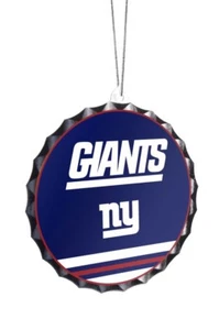 New York GIANTS Tapa Botella Adorno NFL Tienda Navidad PARA SIEMPRE COLECCIONABLE Metal - Imagen 1 de 3