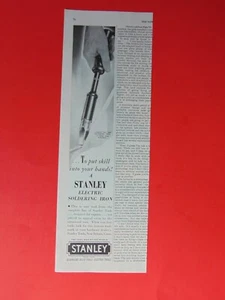 1947 Stanley Elektrischer Lötkolben Kunstdruck Anzeige - Bild 1 von 1