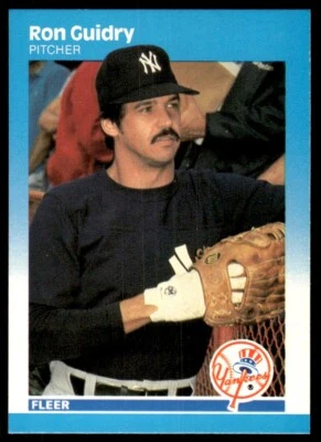 1987 Fleer Baseball Card Ron Guidry New York Yankees #100 - Image 1 of 2
