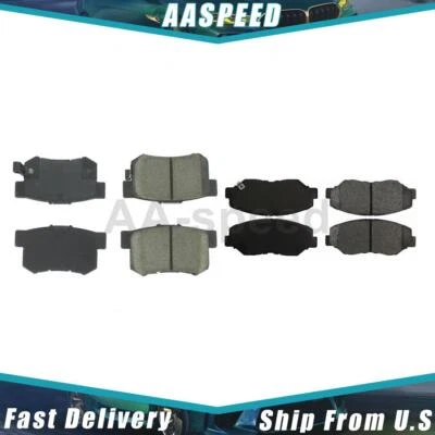 Pastillas de freno delanteras y traseras para Honda CR-V 2,4 L 2004 2003 2002 Posi silenciosas Foto 1 de 4