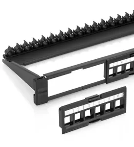 24 Port Keystone Patch Panel (1-Pack) - Use with Slim Profile Keystones ONLY ... - Picture 1 of 7