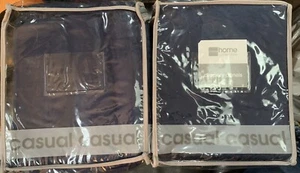 NIP JC Penney Home 84” Navy Twill Drapes 2 Sets Curtains - Picture 1 of 3