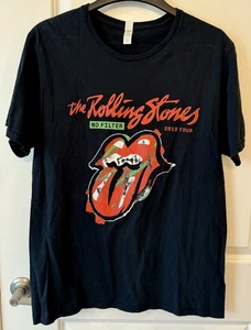 Rolling Stones T-Shirt Men's Large 2019 No Filter Tour Double Graphic Tee Retro - Picture 1 of 5