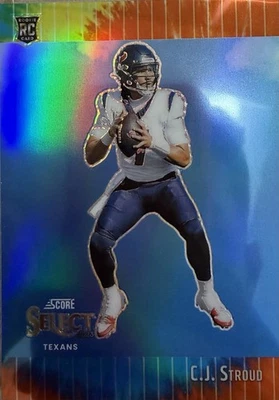 2023 Panini Select - Score Rookie Throwback C.J. Stroud #STW-CST Tie-Dye /25 RC - Image 1 of 2