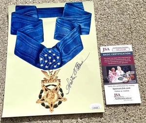 WALTER EHLERS Medal of Honor SIGNED 8x10 Photo JSA COA MOH  - Picture 1 of 2