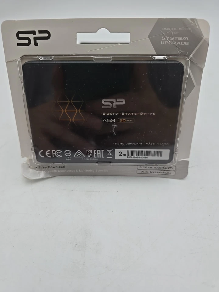 Silicon Power 2TB SSD 3D NAND A58 SLC Cache Performance Boost SATA III 2.5" 7... - Image 1 of 2