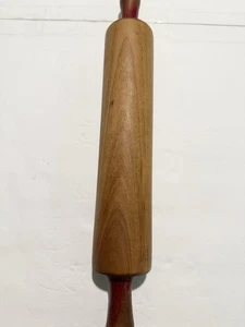 Rodillo de madera de arce vintage primitivo para uso o exhibición - Imagen 1 de 5