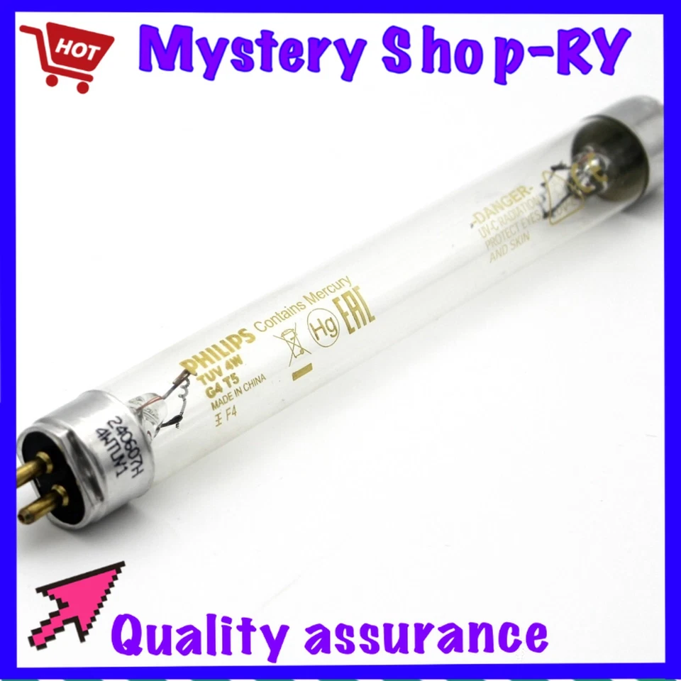 NEW Philips TUV 4W G4 T5 TUV Lamp Tube Short Wave Germicidal UV Filter UV - Image 1 of 3