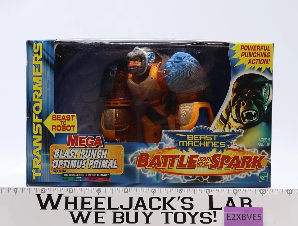 Blast Punch Optimus Primal Transformers Beast Machines 2001 Hasbro NUEVO SELLADO Foto 1 de 4