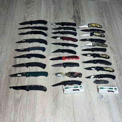 32 Mixed LOT OF Pocket Knives Folding & Swiss Type Multi Tool Franklin Mint 1/3 - Image 1 of 4