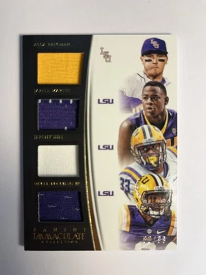 2015 Immaculate Player Worn College Quads /99 LSU#7‼️Bregman/Hill/Martin/Beckham - Image 1 of 2