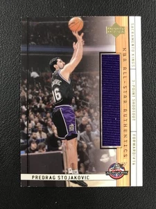 2001-02 Upper Deck #PS-AS Peja Stojakovic Sacramento Kings MEM Camisa de Tiro - Imagen 1 de 2