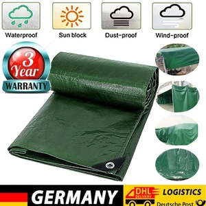 Lona impermeable 200 g/m² PE lona protectora con ojales resistente a los rayos UV resistente al desgarro - Imagen 1 de 23