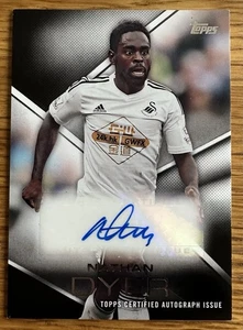 SWANSEA CITY : NATHAN DYER AUTO 2014 TOPPS PREMIER LEAGUE GOLD CERTIFIED - Picture 1 of 2