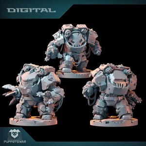 Great Orcs in Buster Armour (x3)/TTRPG/Wargaming/Grimdark - Picture 1 of 7