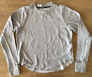 Pullover Nike Running Dri-Fit para mujer con orificio para el pulgar manga larga-gris claro-talla S - Imagen 1 de 13