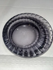 Vintage Ash Tray Purple Amethyst Glass Cigarette Ashtray Cigar Paperweight - Picture 1 of 13