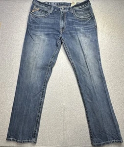 Ariat M4 Jeans Adult 38x34 (40x33) Blue Denim Bootcut Western Normcore Mens - Picture 1 of 12