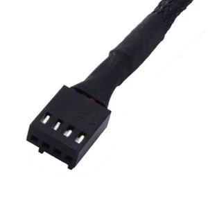 Copper 2/3/4 Way PWM 4Pin/3Pin Computer Connector Fan Power Extension CablEBB$r - Photo 1/5