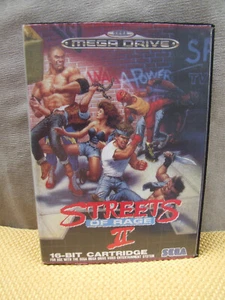 J7 OFFERS COMBINE SEGA MEGADRIVE CART + REPRO COVER BOX - STREETS RAGE II 2 - Picture 1 of 8