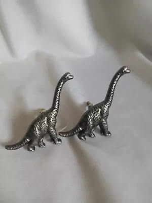 SET of 2 Dinosaur / Dinosaurs Handle/Handles Drawer Pull KNOBS Kids - Image 1 of 4