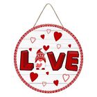 Red Heart Love Valentines Day Sign Wreath For Front Door Decor Valentines Doo...