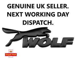 WOLF  Alloy Matte. Self Adhesive   Fits most Ford Vehicles  - Picture 1 of 2