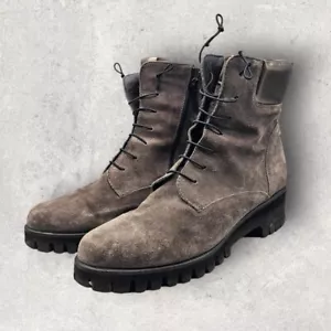 Carolina suede military work style high top boots UK 7 EU 41 - Picture 1 of 5