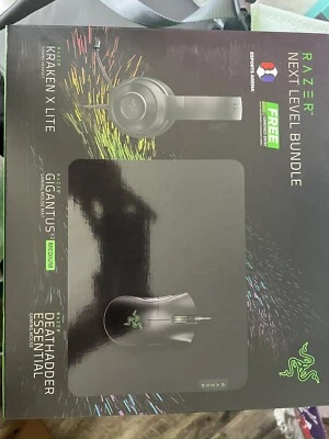 Razer Next Level Gaming Bundle - Wired Headset, Mouse & Medium Mouse Mat - NEW! - Image 1 of 2