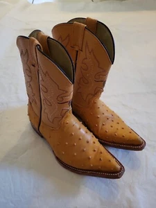 Little Kids Girls Leather Boots Pointy Toes Size 1.5 Camel - Picture 1 of 7