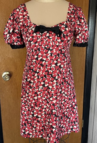 Abito San Valentino unico stampa seta di cuore taglia 2