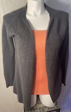 Maurices Women's Large Gray Cotton Acrylic Blend Open Cardigan Sweater