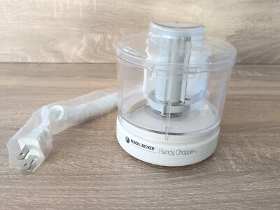 Black & Decker Handy Chopper Mincer HC2000 Mini Food Processor Barely Used White - Image 1 of 4