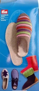 Prym 1 Paar Espadrilles-Sohlen Schuhgröße 28/29 - Picture 1 of 1