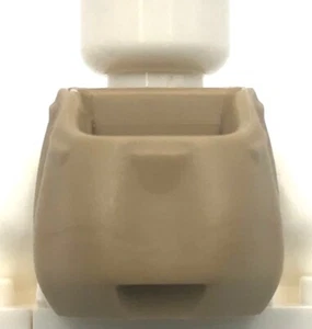 Lego New Dark Tan Minifigure Backpack Open Part - Picture 1 of 1
